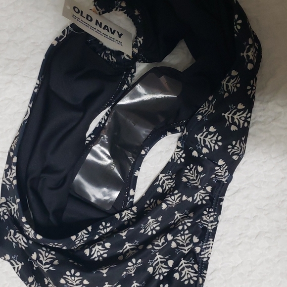 3/$9 Black Floral Batik Mid-Rise Printed O-Ring French-Cut Bikini Swim Bottoms - Picture 6 of 6